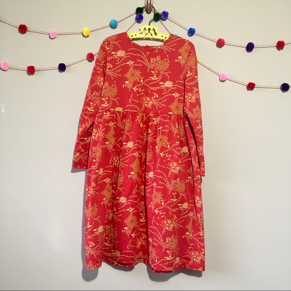 Hanna Andersson red and orange dress